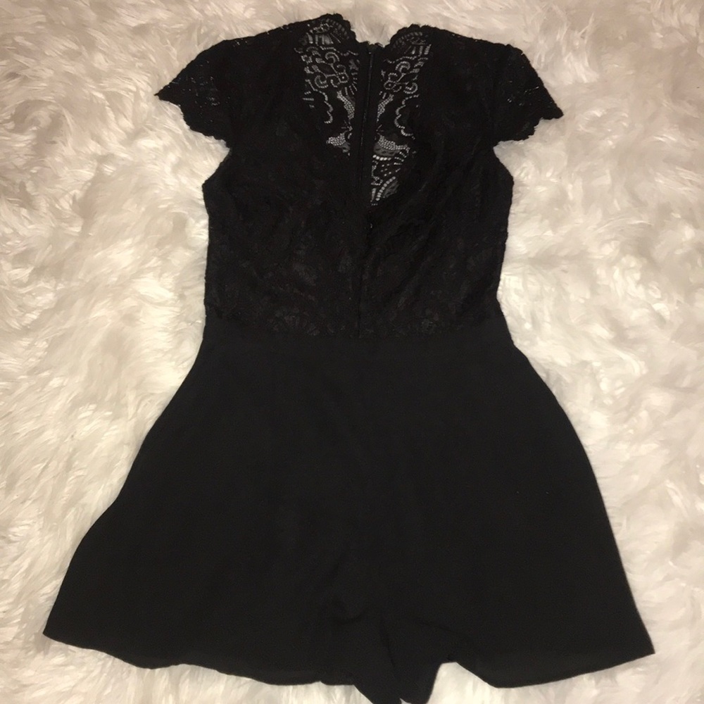 Black Bebe Romper